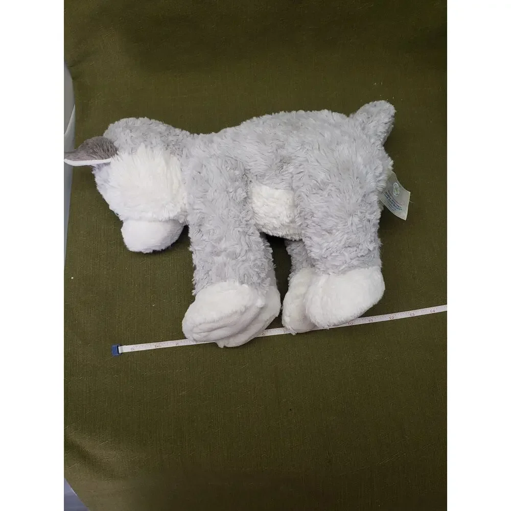 Build A Bear Gray Siberian Husky Dog w. Bright Blue Eyes Plush Stuffed Animal